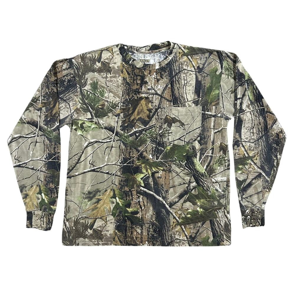 Ranger RealTree Camo Long Sleeve T-Shirt Men’s Large Hunting Streetwear